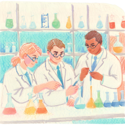 Chemists working in the laboratory.