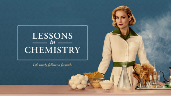 Brie Larson starring in Lessons in Chemistry.